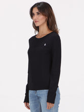 Volcom Lil Stone Long Sleeve Top - Black